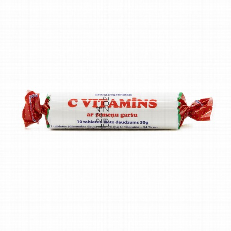 Askorbinka  Vitamīns C Zemenes 30g 1*10gb (31.01.28) Ukraina