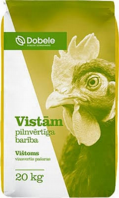 Pilnvērtīga Barība dējējvistām 20kg(01.04.27)Latvija