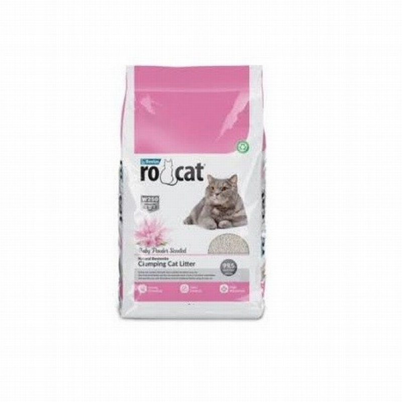 Cementējošās smiltis kaķiem Ro-Cat Baby Powder 5L (15.04.29) Turcija