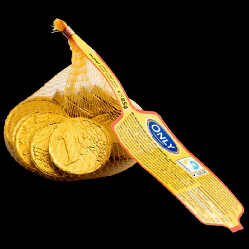 Šokolādes konfektes monētas Only 85g (29.02.28) Austrija