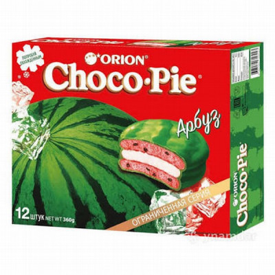 Cepumi Orion Choco Pie Watermelon 360g KDV 1/8 (26.09.27)