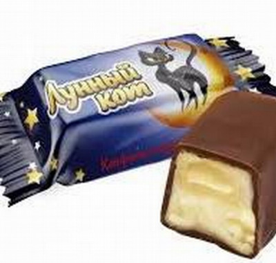Glazētas konfektes Lunnyi Kot 1kg 1/4 (20.05.27) Krievija