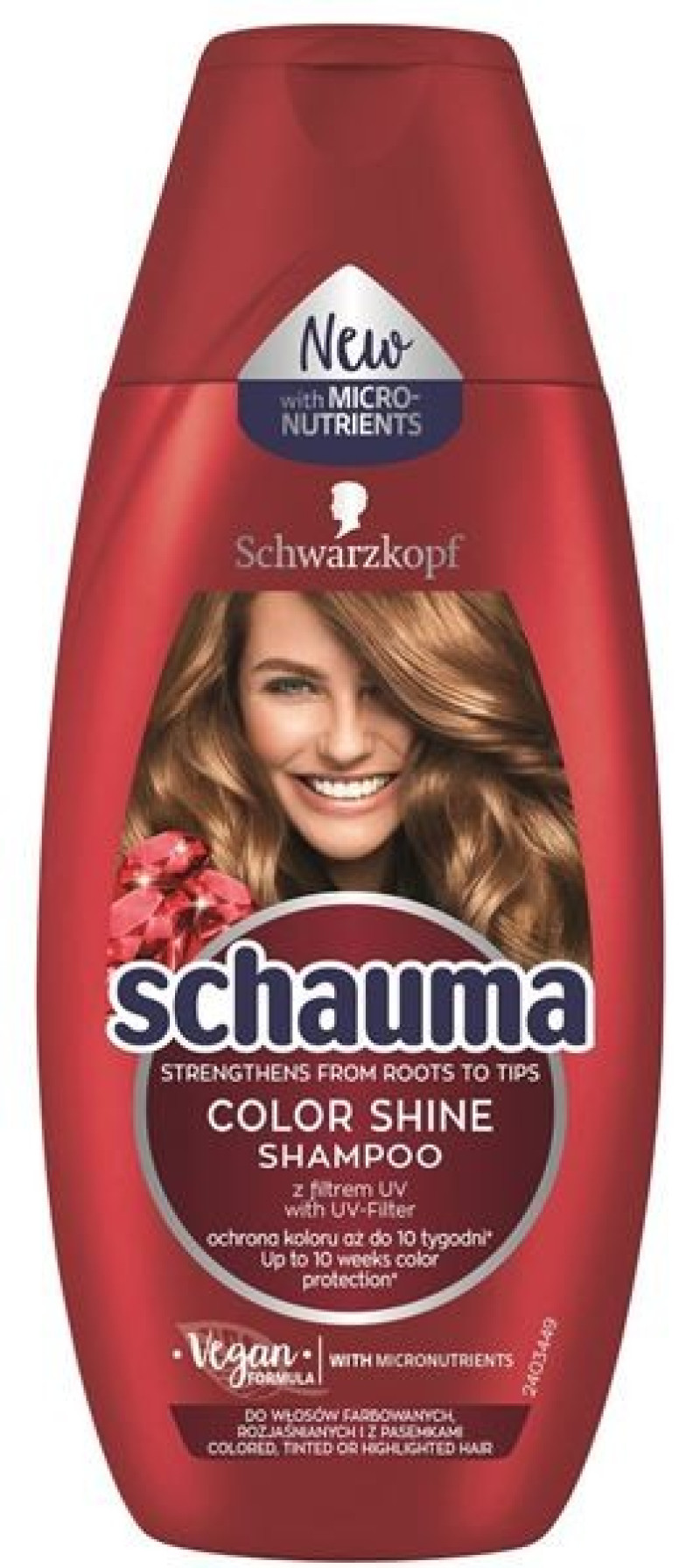 Šampūns Schauma krāsas mirdzumam sievietēm 250ml Vācija