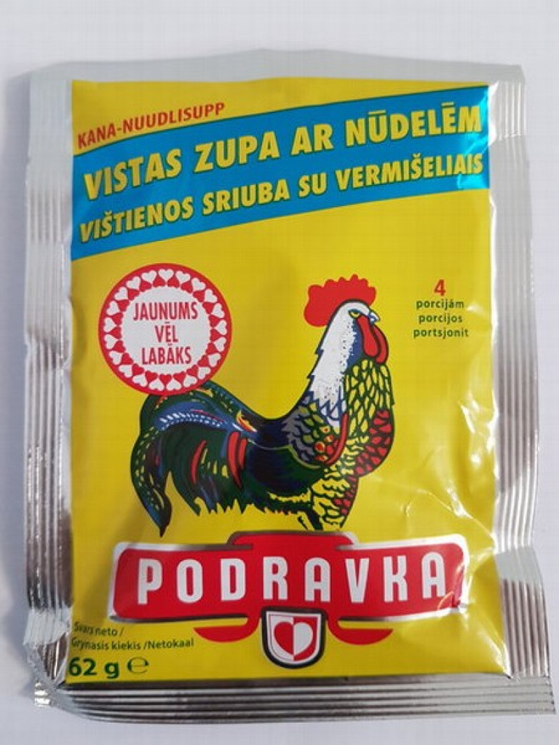 Zupa Podravka vistas ar nūdelēm 62g (25.07.26) Horvātija