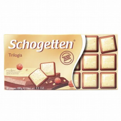 Šokolāde Schogetten Trilogia 100g  (31.08)