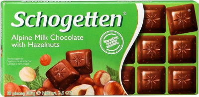 Šokolāde Schogetten ar smalcinātiem lazdu riekstiem 100g 1/15 (31.01.26) Vācija