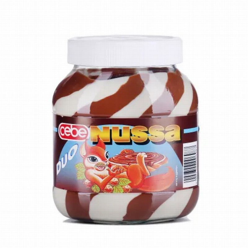 Šokolādes krēms Nussa Duo 750g (8.11.26) Vācija