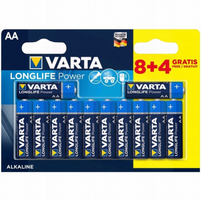 Baterijas Varta AA LR6 12gb Longlife (cena par 1gb)