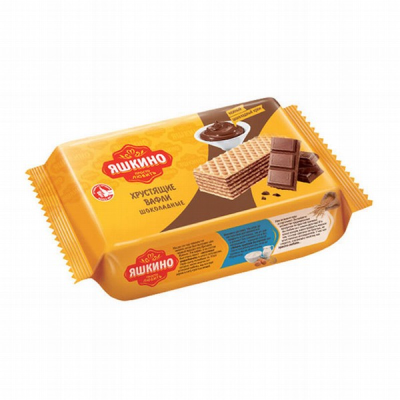 Vafeles Yaškino ar šokolādes garšu 200g KDV (19.02.26) Krievija