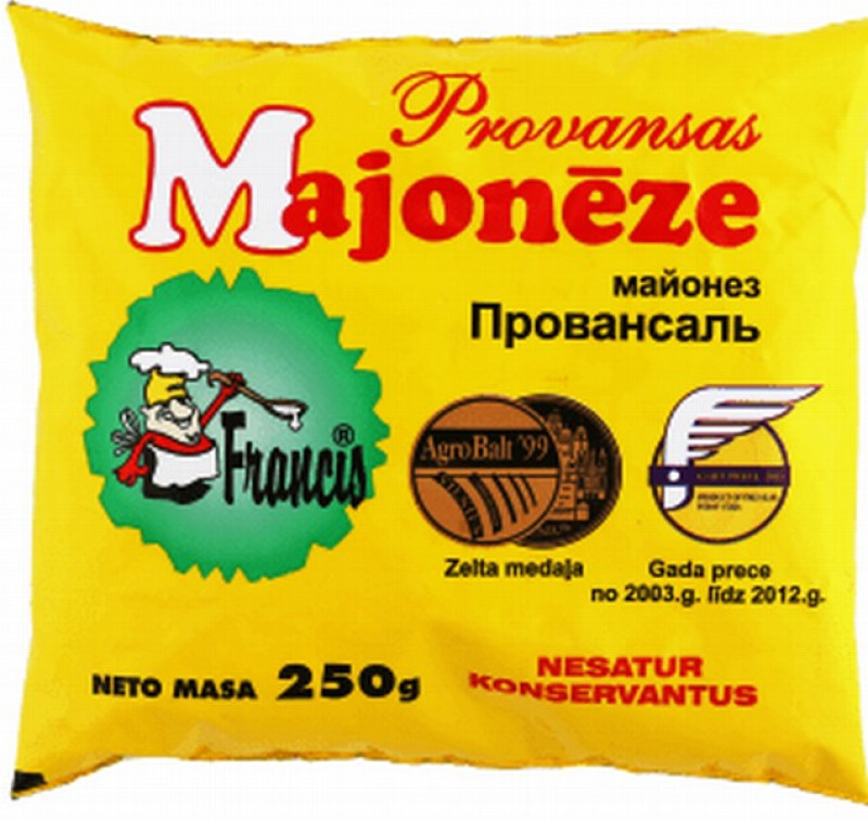 Majonēze Francis provansas 250g 1/60  Latvija(08.03.26)