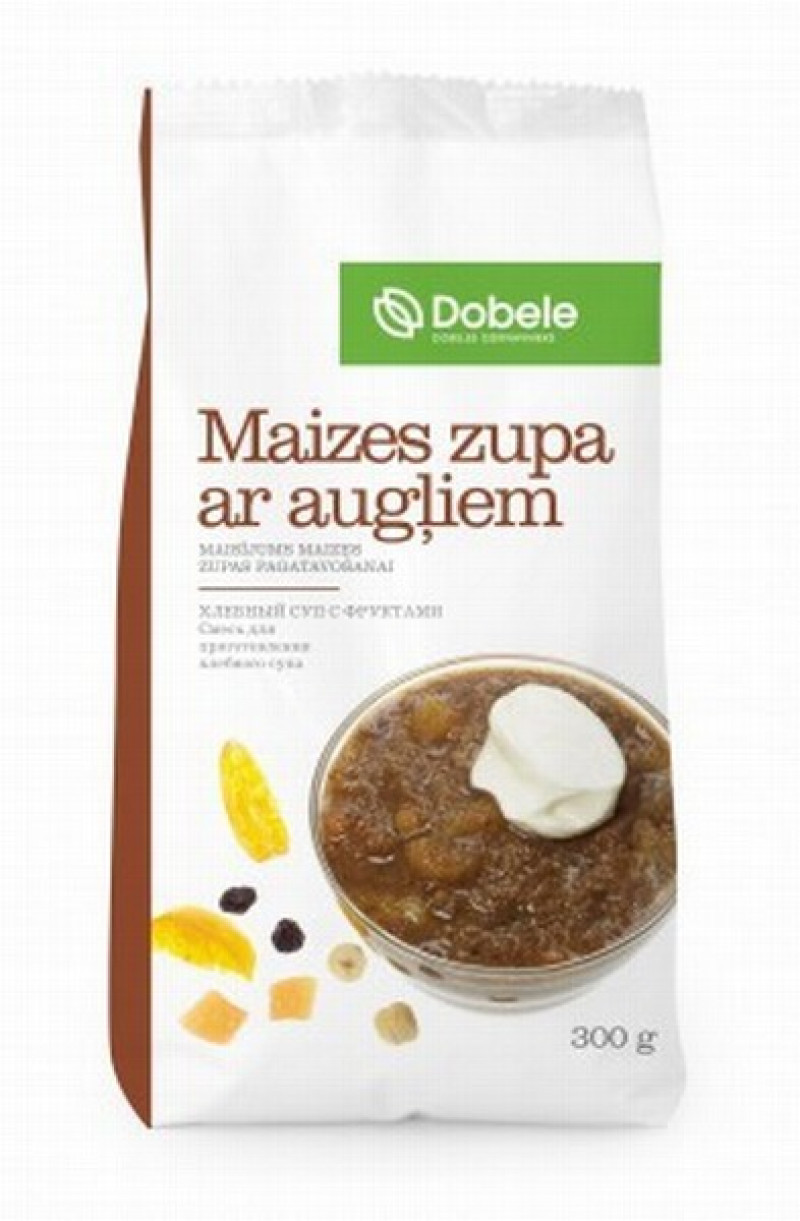 Sausais maisījums maizes zupa ar augļiem 300g Dobeles Dzirnavnieks 1/12 (15.06.26) Latvija