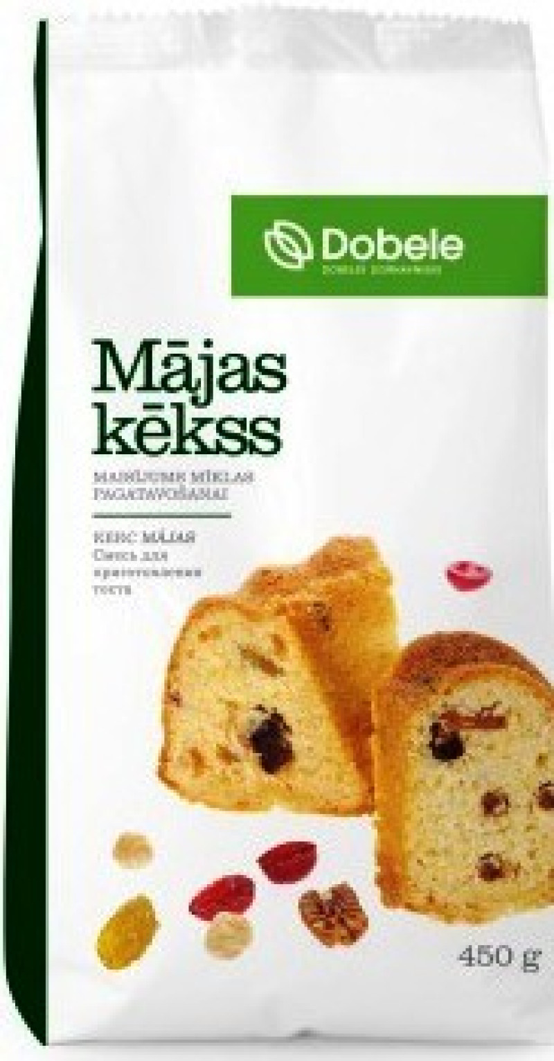 Sausais maisījums mājas kekss 450g Dobeles Dzirnavnieks 097.12.26)