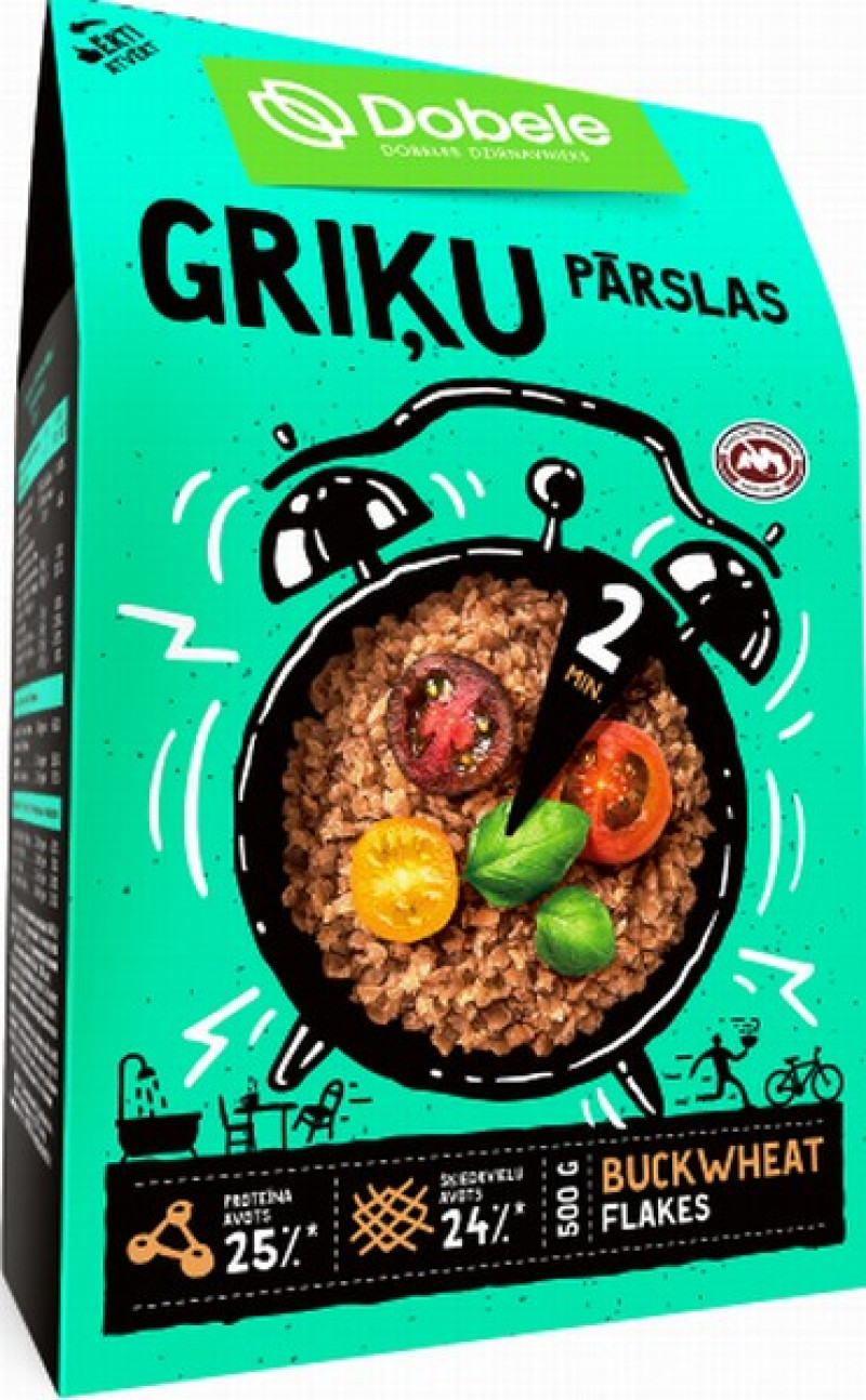 Griķu pārslas 500g Dobele (03.11.26) 1/10