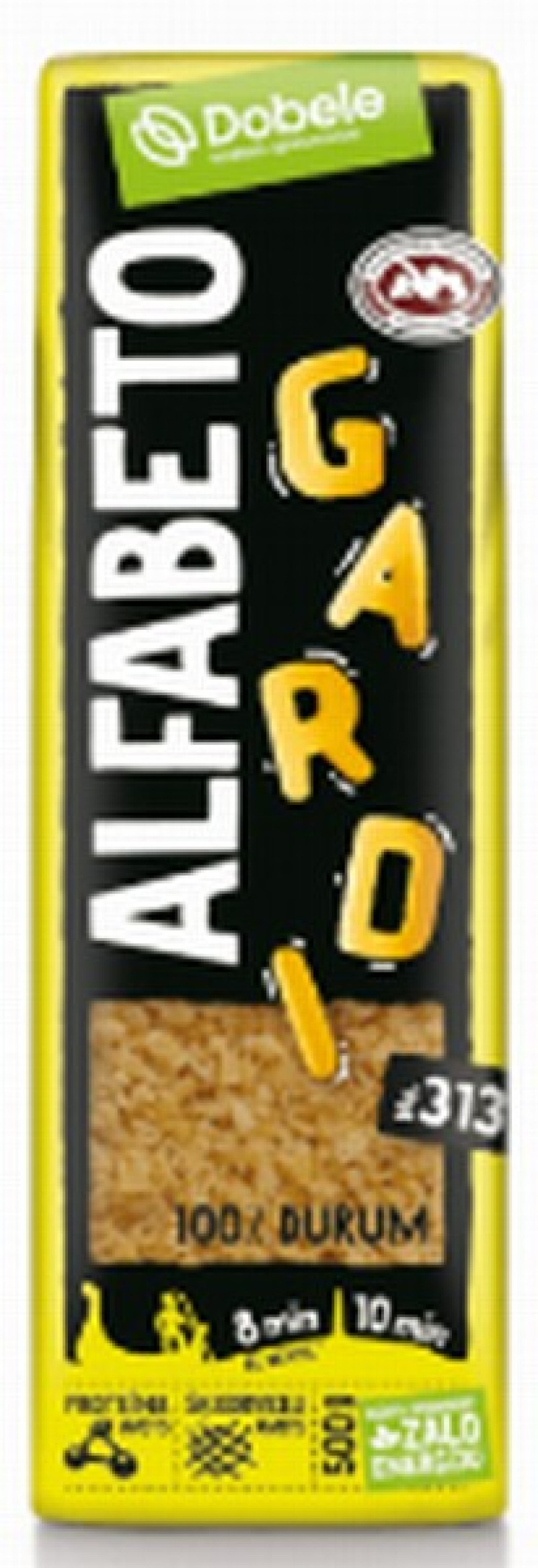 Makaroni Dobele alfabēts 500g 1/21 (13.08.28) Latvija