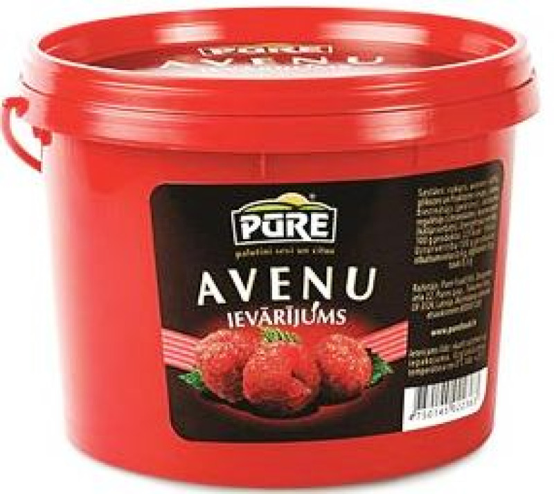 Ievārījums PŪRE aveņu 900g (15.11.2026) LV