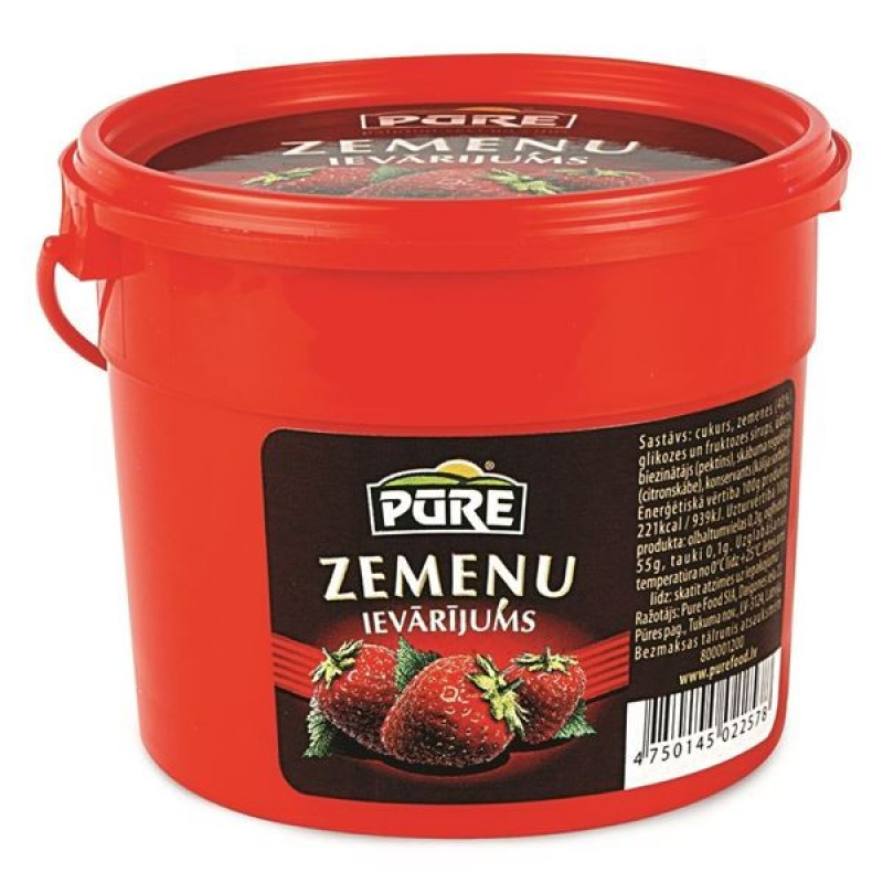 Ievārījums PŪRE zemeņu 410g ()