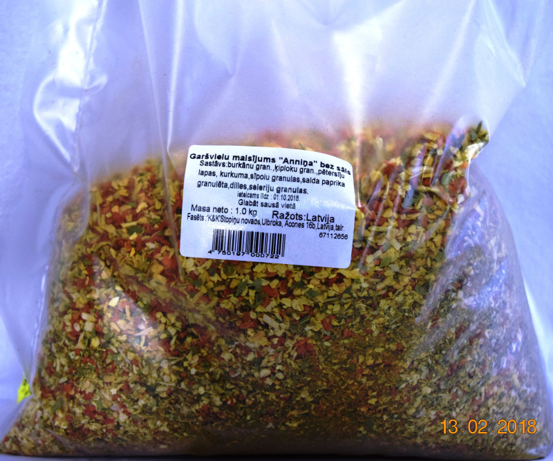 Garšviela Anniņa universālā bez sāls 1kg (01.02.27)
