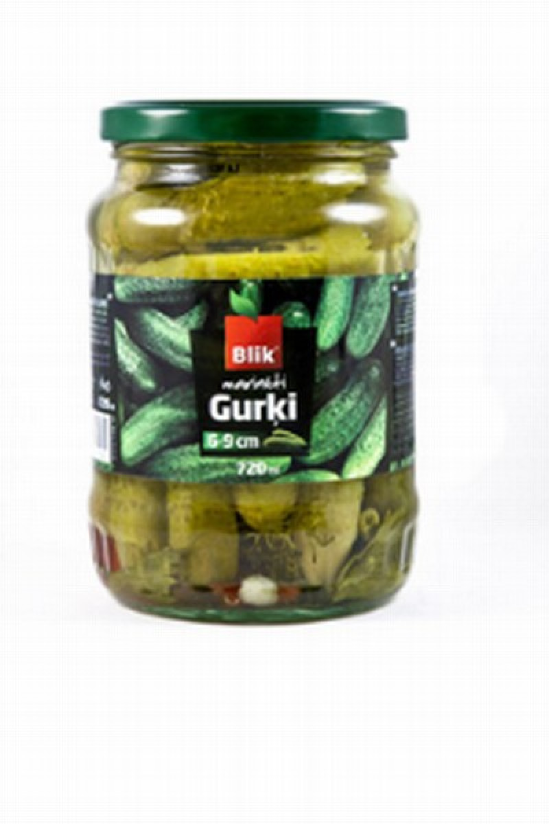 Gurķi Blik marinēti 6-9cm 680g (09.09.28) Turcija