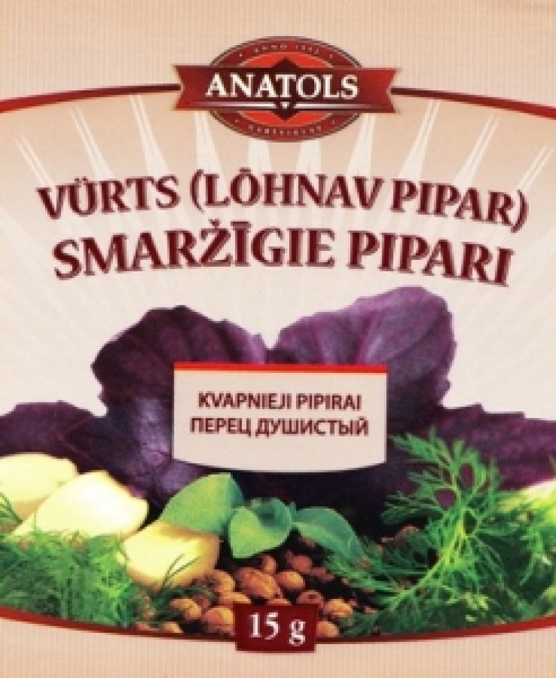 Garšviela Anatols pipari smaržigie 15g 1/15 5