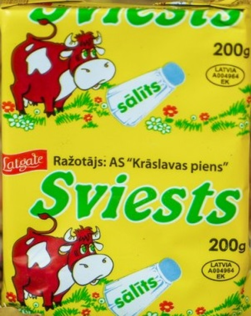 Sviests Krāslavas ar sāli 200g (17.02.26) Latvija