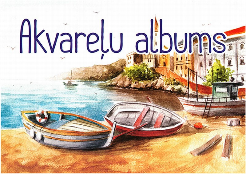 Akvareļu zīmēšanas albums A4 15lpp