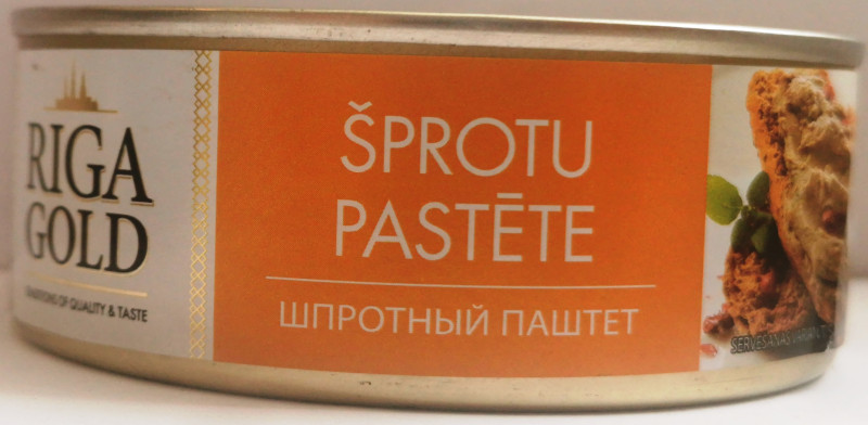 Šprotu pastēte 240g Rīgas zelts (25.04.27) Latvija