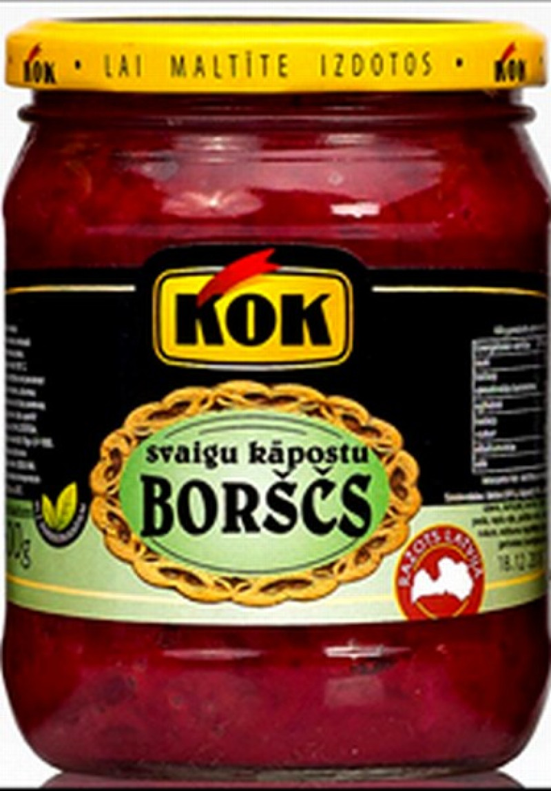 Borščs svaigu kāpostu KOK 510g 1/8 (22.08.28) Lietuva