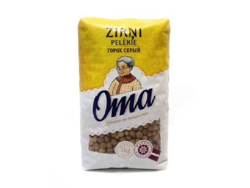 Zirņi Oma pelēkie 1kg (12.08.26)