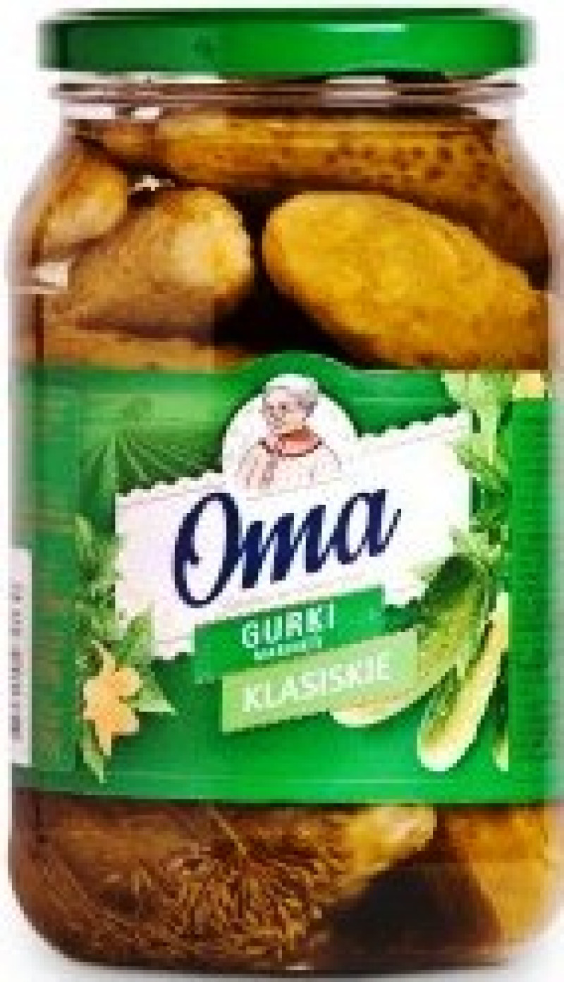 Gurķi Oma marinēti klasiskie 870g (30.05.28) PL