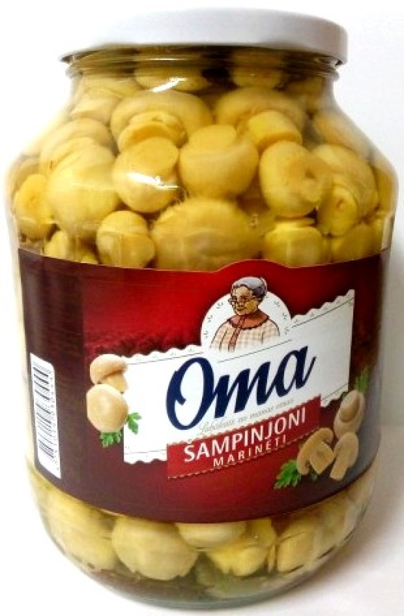 Šampinjoni marinēti 1700ml Oma 1/6 (13.12.2026) Polija
