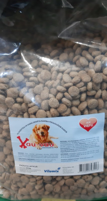 Suņu sausā barība VAU VAU ar vistas gaļu 3kg (02.12.25) Latvija