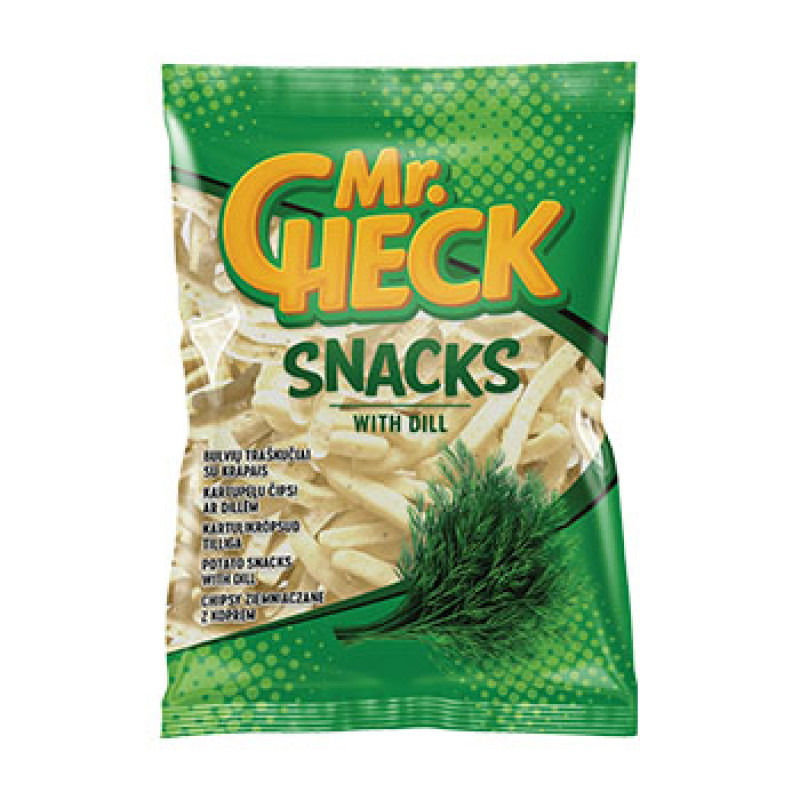 Čipsi Mr.Check diļļu 50g 1/60 (02.08.26) Lietuva