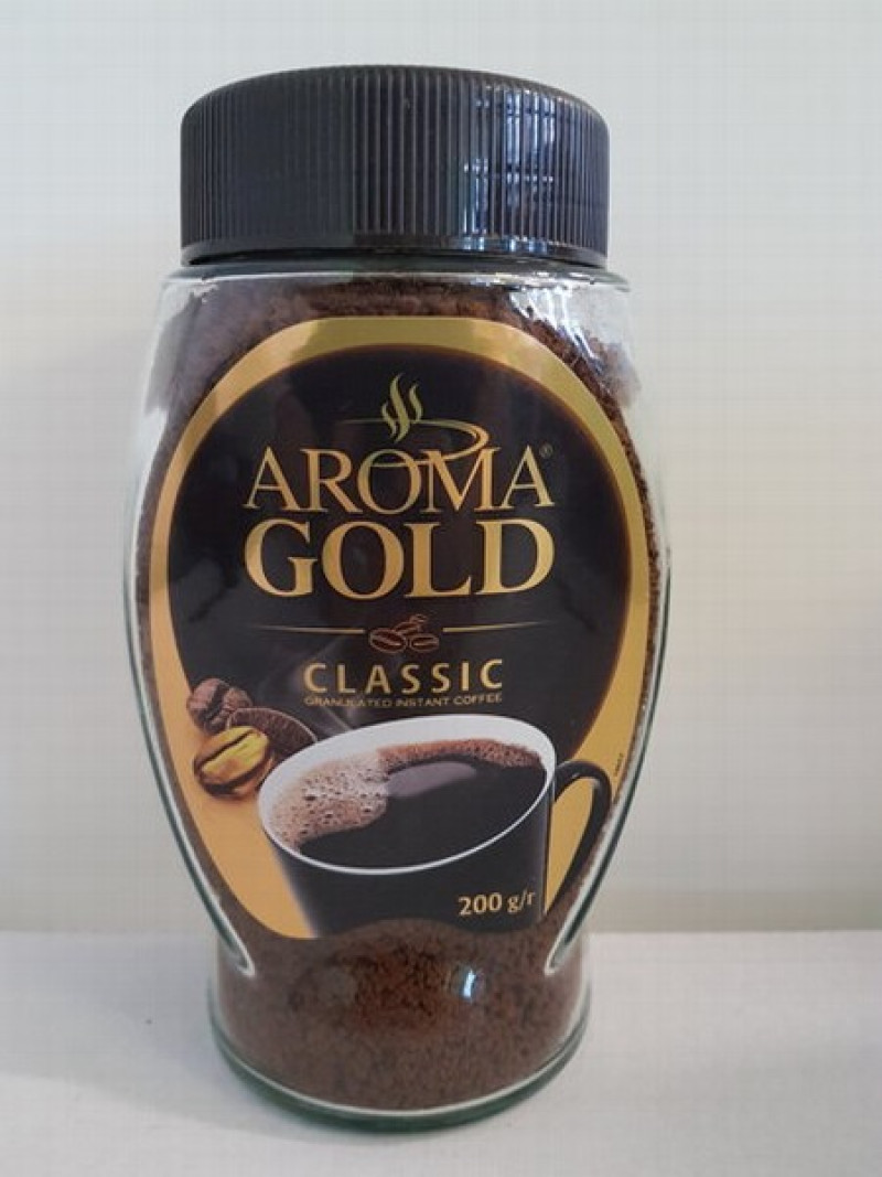 Kafija šķīstošā Aroma Gold Classic 200g (24.12.27)Polija