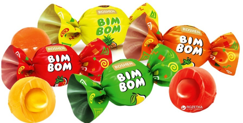 Karameles Roshen Bim Bom 1kg(08.12.27) Ukraina 