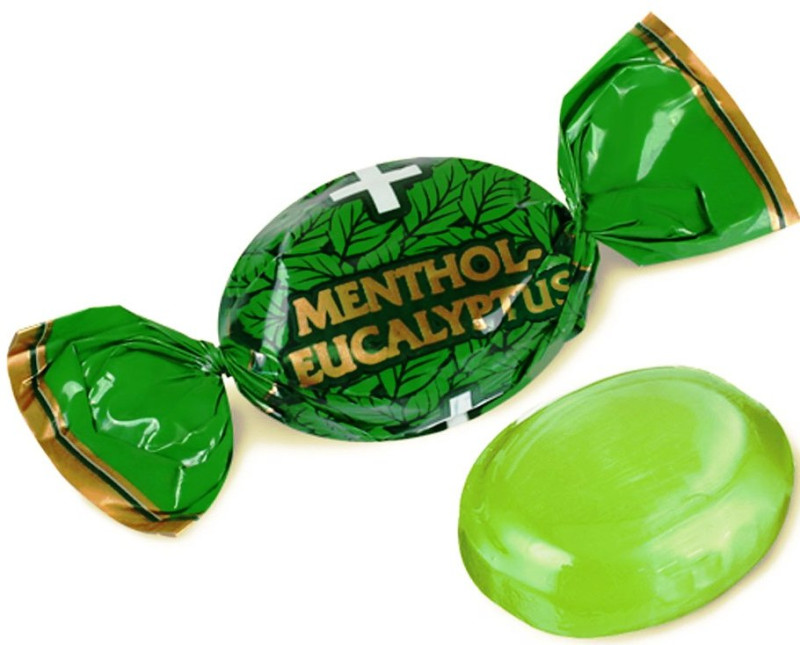 Karameles Roshen Mentol Eucalypt 1kg 1/8 (13.05.27) Ukraina 