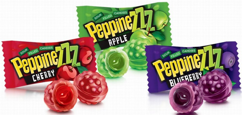 Karameles Roshen Pepinezzz ar augļu/ogu pildījumu 900g (17.10.27) Ukraina