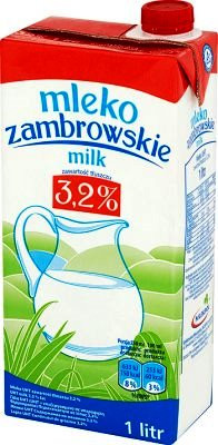 Piens Zambrowskie 3.2% 1L (23.09.25) Polija