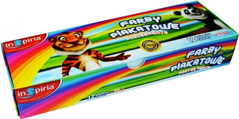 Guaša krāsas 12 INSPIRIA