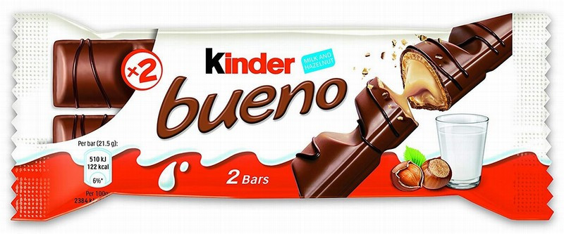 Šokolādes batoniņš Kinder Bueno 43g 1/30 Polija(12.06.26)