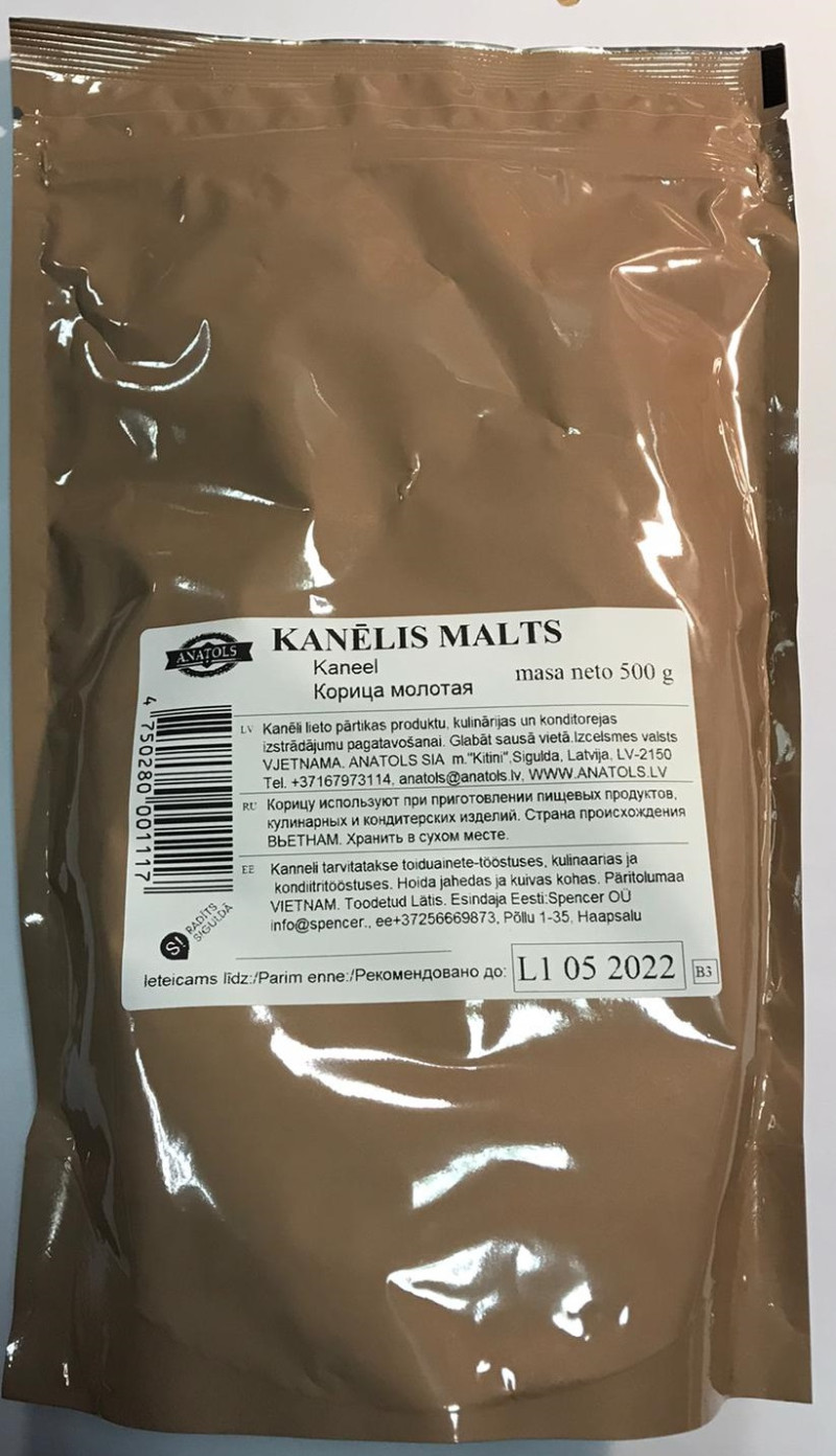 Garšviela Anatols kanēlis malts 500g (06.2026)