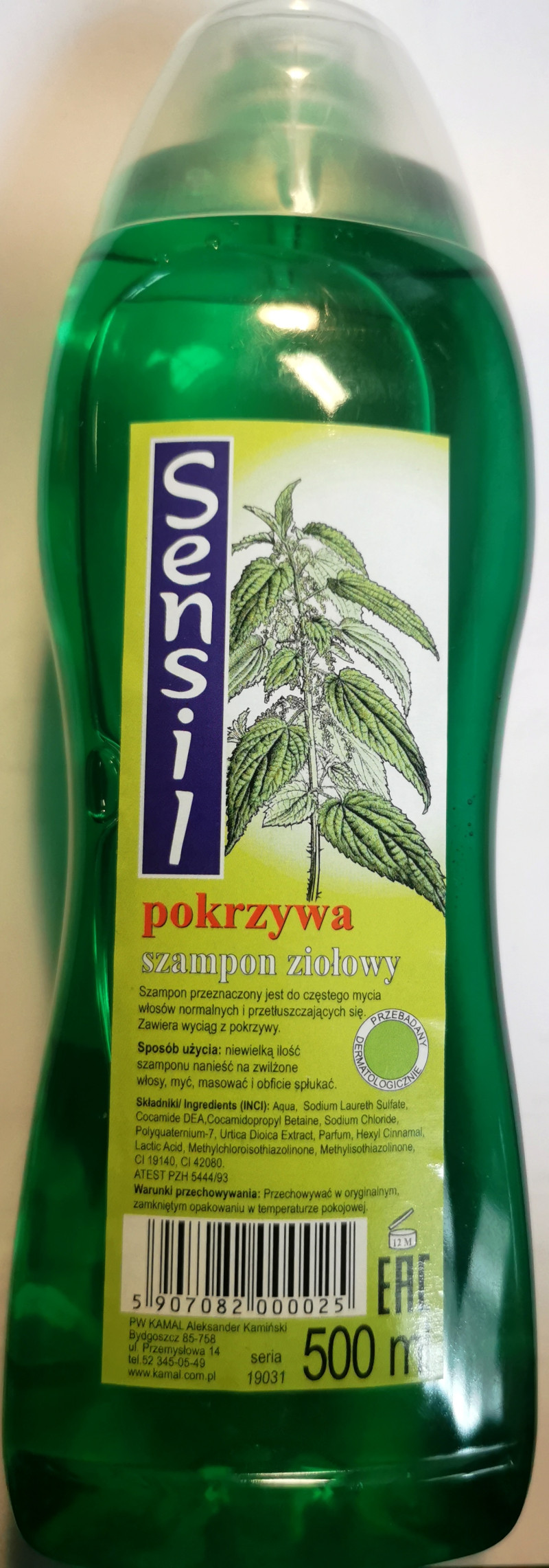 Šampūns Sensil 500ml Nātre