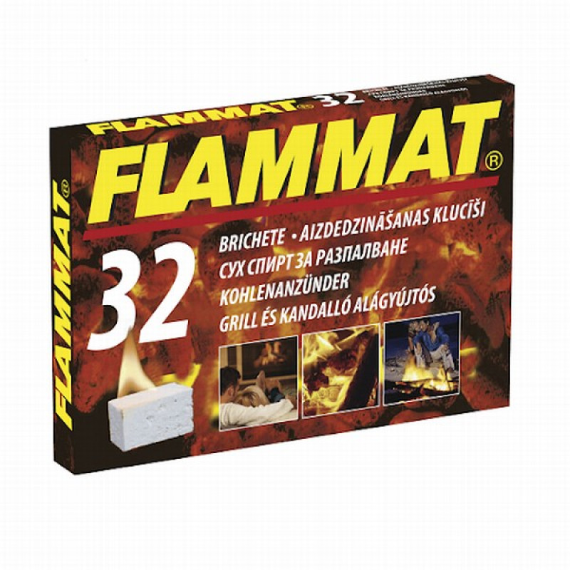 Aizdedzināšanas klucīši FLAMMAT balti 280g  1/24