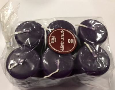 Sveces Diana 4*6cm tumši lillā 6gb