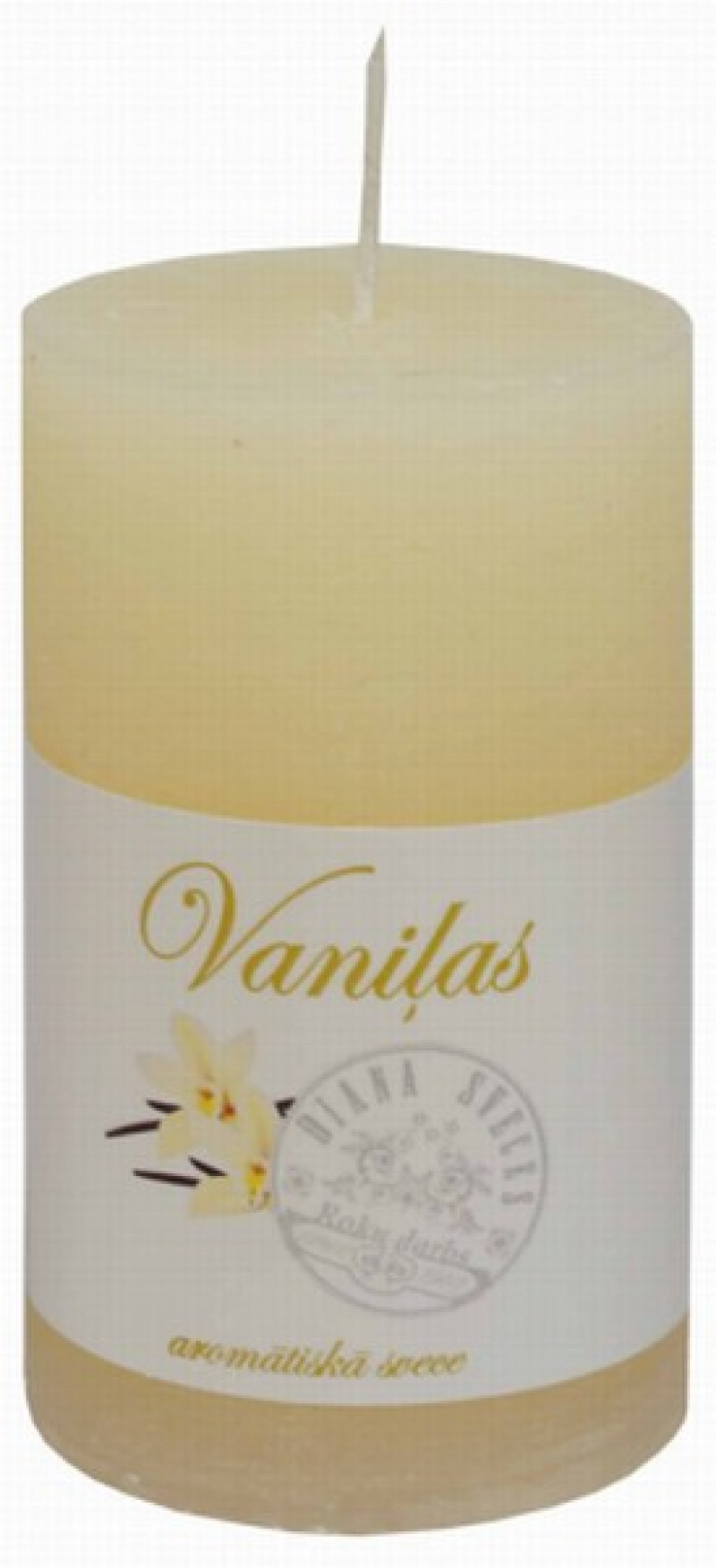 Svece Diana smaržīga 6*10cm vaniļas 1/6 Latvija