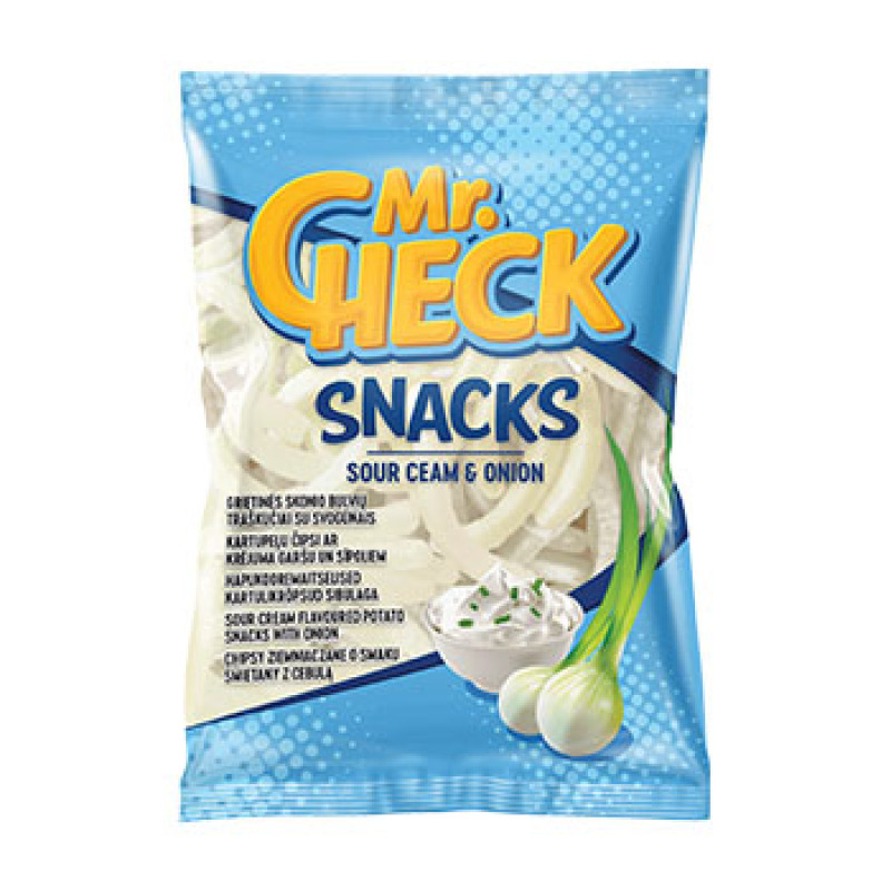 Čipsi Mr.Check krējuma un sīpolu 50g  (01.05.26)Lietuva