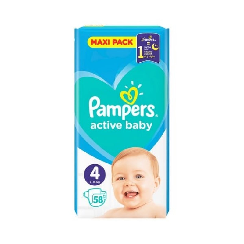 Autiņbiksītes Pampers active baby S4 58gb PL