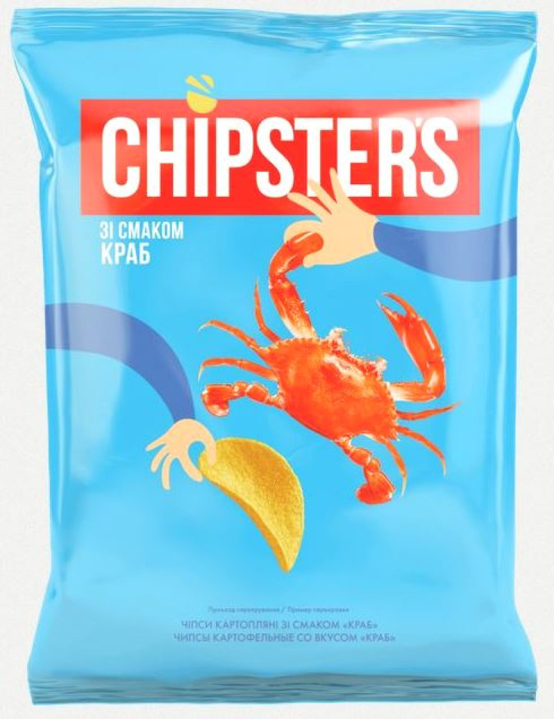 Čipsi Chipster's krabs 60g 1/28 (05.07.26) Ukraina