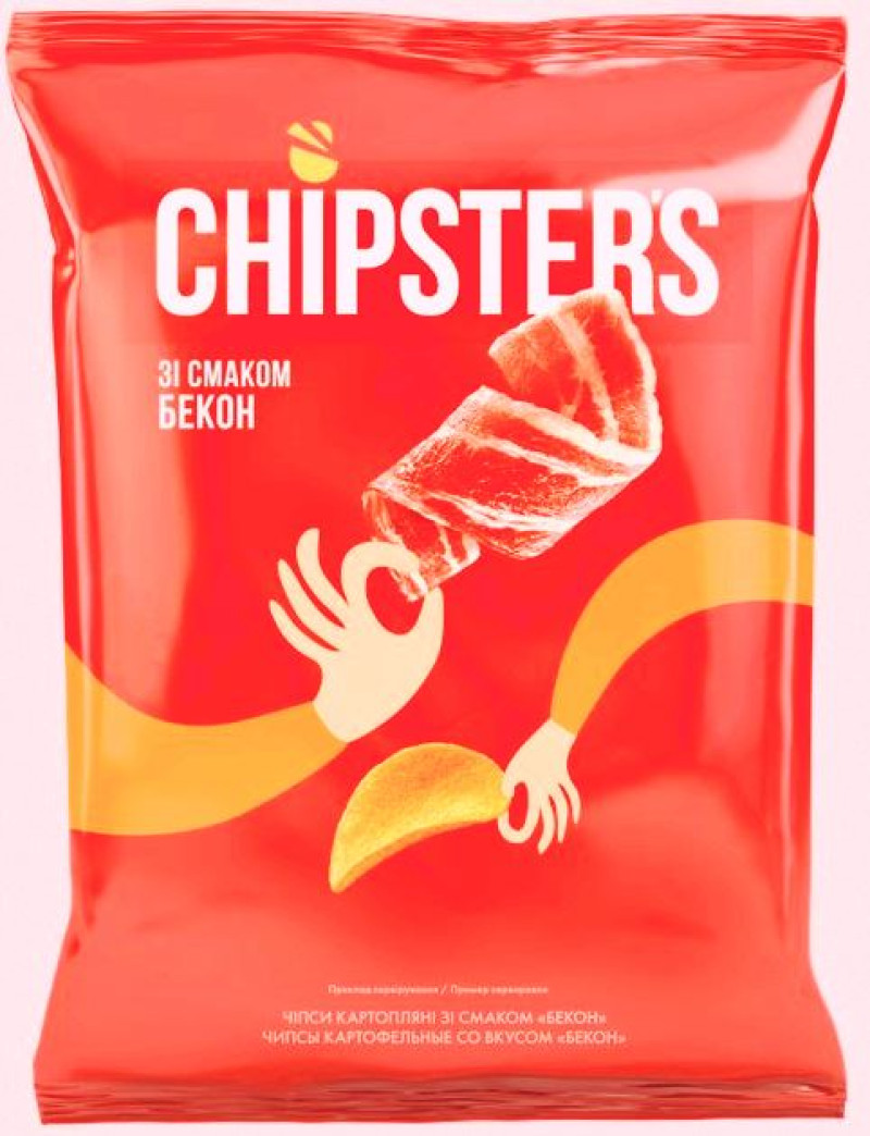 Čipsi Chipster's bekonu 60g 1/28 (10.07.26) Ukraina