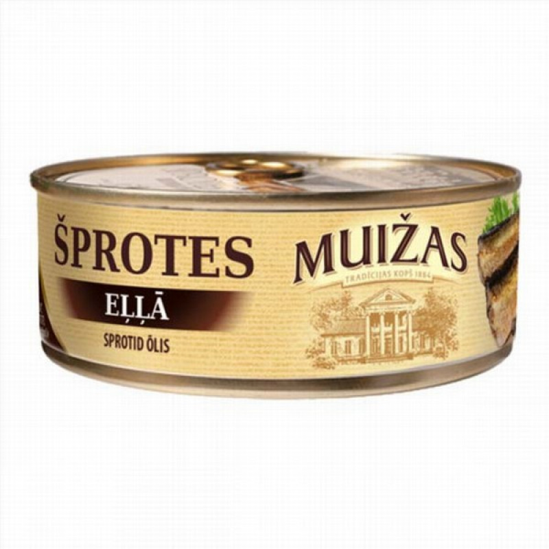 Šprotes eļļā 240g Muižas (ar attaisāmo) (10.05.26) Latvija