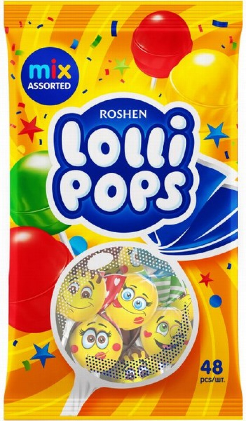 Ledenes uz kociņu Roshen Lollipops 0.92kg (48gb) (16.05.27) Ukraina